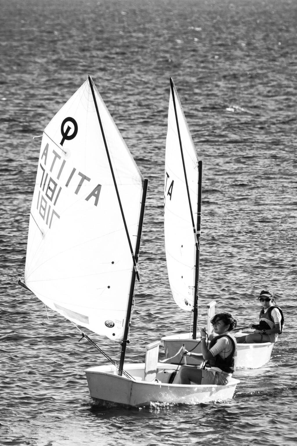 Dinghy sailing in Civitavecchia